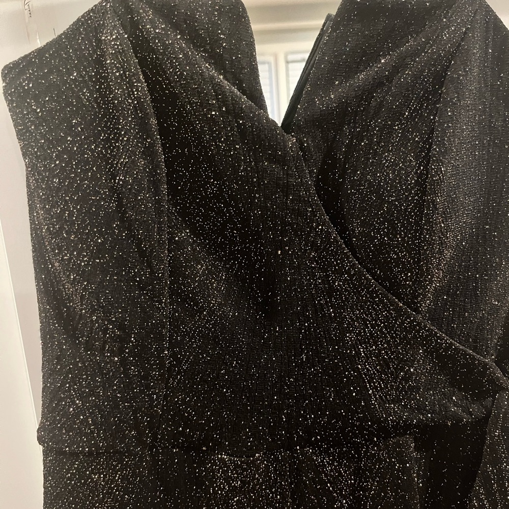 Trixxi clothing company black and gold jumpsuit
